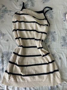 Striped Knit Mini Dress