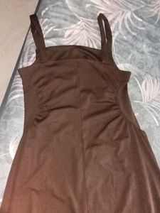 Elegant Brown Maxi Dress