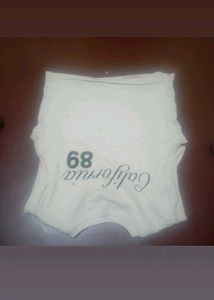 White crop  California  89 Graphic T-Shirt