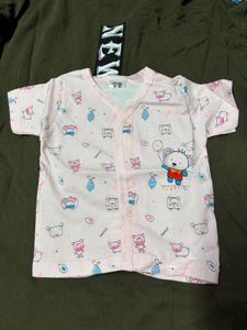 Cute Baby Pink Bear Print Top
