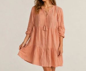 Boho Tiered Tassel Dress