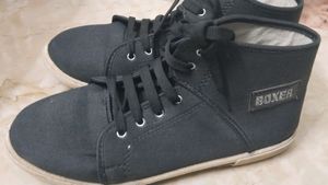 Black Boot Type Shoes