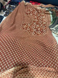 Elegant Floral Print Saree