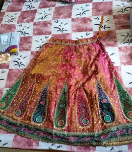 New Embroidered Lehenga Choli Set (Worn Once)