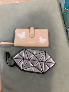 Wallet &amp; Geometric Pouch