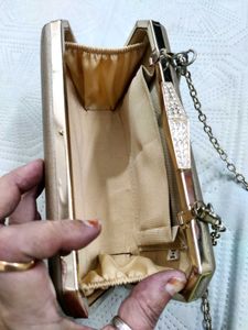 Elegant Gold Clutch Bag