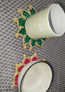 Handmade Jute Coasters - Set of 2