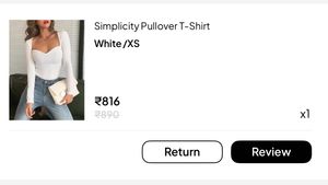 White Ribbed Long Sleeve Top