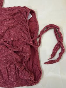 Chic Red Polka Dot Blouse