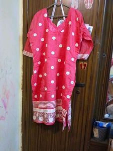 Elegant Pink Embroidered Kurta Set