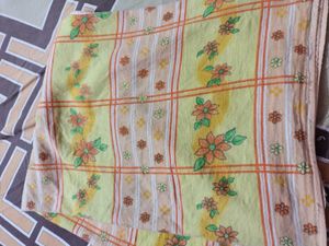 Floral Yellow Bed Sheet
