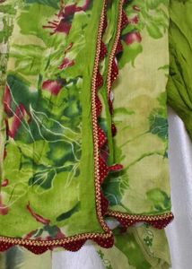 Green Floral Kurta Set