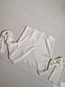 Cream Button-Down Cardigan