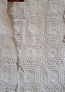 Resham threads crochet vest.