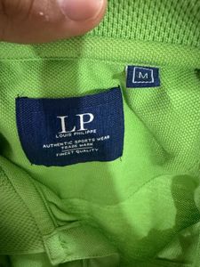 Louis Phillipe Men's Green Polo T-Shirt