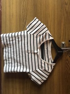 Striped Cropped Top