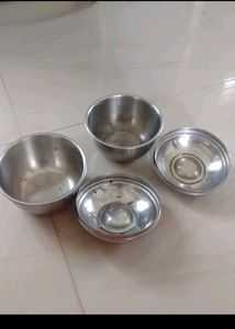 Set of 2 Stainless Steel Food Containers