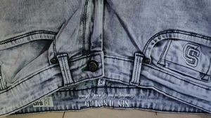 Men's Washed Denim Jeans