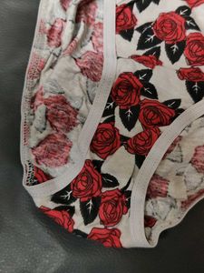 Floral Rose Print Briefs