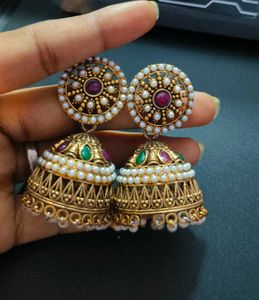 Set of 4 Ethnic Traditional Jhumkas Combo
