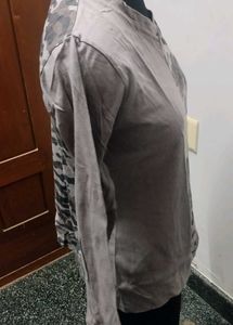 Stylish Camouflage Print Top