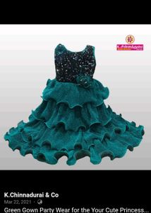 Green Party Gown new never used only tag missing..