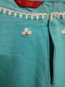 W SKY BLUE KURTA