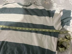 korean brand Striped Long Sleeve Sweater