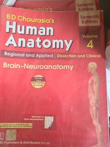BD Chaurasia Anatomy textbooks volumes 1 2 3 4