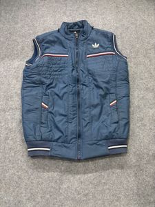 Men's Blue Adidas Puffer Vest