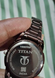 Titan Watch with Green Dial