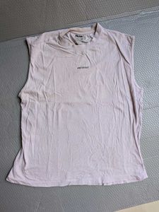 Sleeveless Mock Neck Graphic T-Shirt