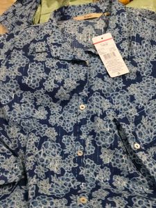 Siyahi Blue Floral Print Kurta