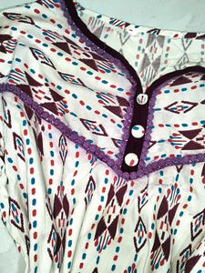 Bohemian Print Tunic Top