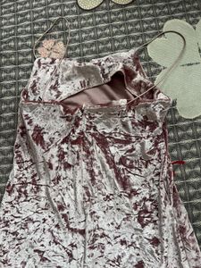 Crushed Velvet Mini Dress