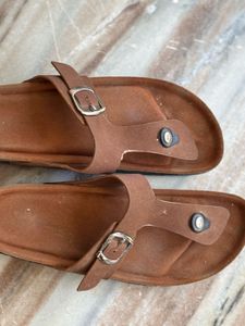 Comfortable Brown Flip-Flops