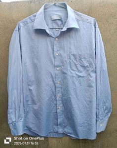 NINA RICCI OG Men's Light Blue Long Sleeve Shirt