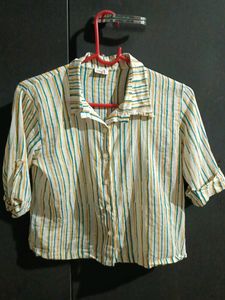 100% Cotton Crop Shirt