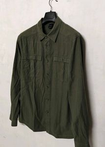 Men's Olive Green Casual Shirt
