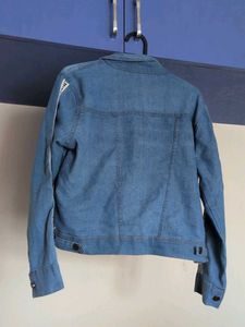 Stylish Denim Jacket with Text Detail
