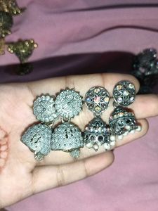 Assorted Ethnic Earrings Bundle 8 asthetic piece �