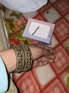 Exquisite Mirror Work Bangles Set