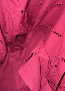 pink embroidery dress