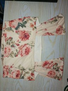 Floral Print Ruched Top