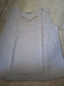 Elegant Sleeveless top with Embroidery