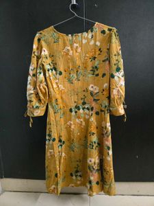 FabNU Floral Print A-Line Dress