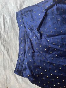 Designer Orange &amp; Navy Blue Lehenga Choli