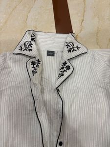 Comfortable Striped Pajama Set