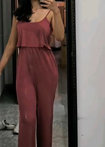 Mauve Sleeveless Jumpsuit