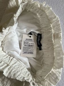 Cream Tie Waist Shorts